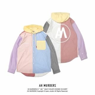 AH MURDERZ  AM  MULTI COLOR HOODED OX SHIRT - limited 40 -