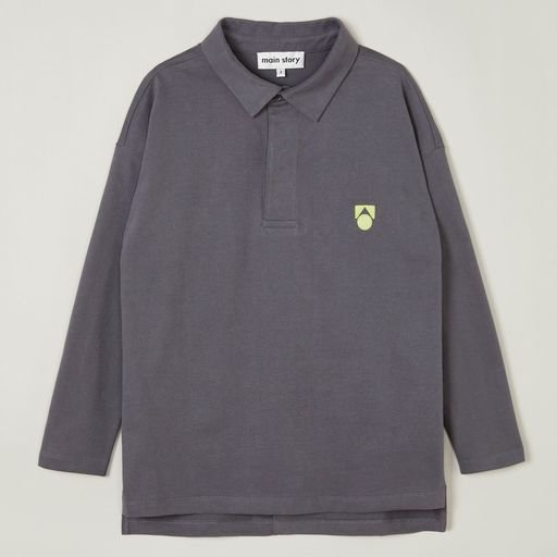 <img class='new_mark_img1' src='https://img.shop-pro.jp/img/new/icons14.gif' style='border:none;display:inline;margin:0px;padding:0px;width:auto;' />AW22 main story Polo shirt-Magnet(2,4,6,8,10,12Y)