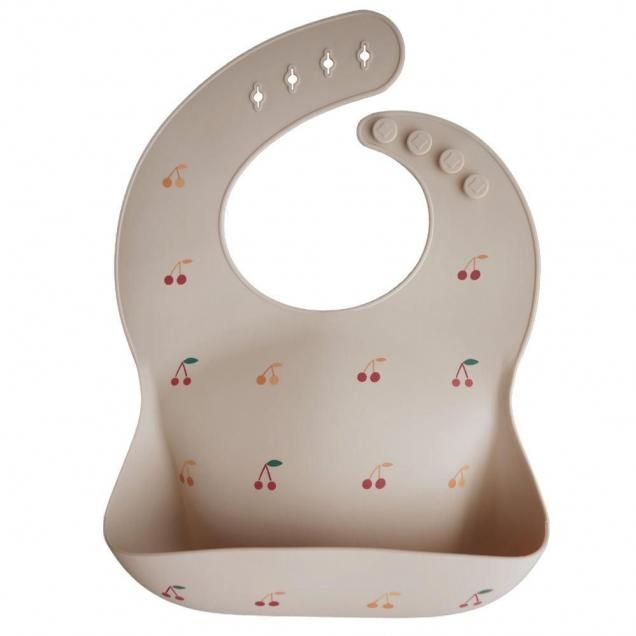 <img class='new_mark_img1' src='https://img.shop-pro.jp/img/new/icons14.gif' style='border:none;display:inline;margin:0px;padding:0px;width:auto;' />Mushie Silicone Baby Bib /Cherries