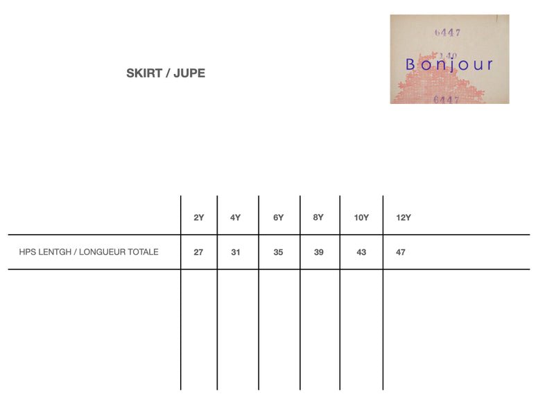 SALE50%OFF SS23 Bonjour Diary Jupe 