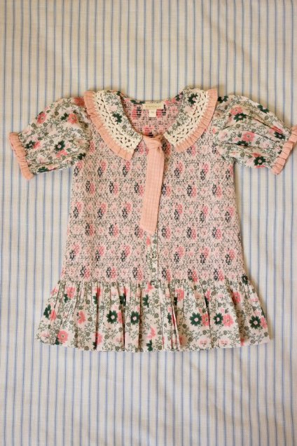 <img class='new_mark_img1' src='https://img.shop-pro.jp/img/new/icons14.gif' style='border:none;display:inline;margin:0px;padding:0px;width:auto;' />SS24 Bonjour Diary Flower meadow tie tunic(2y,4y,6y,8y)