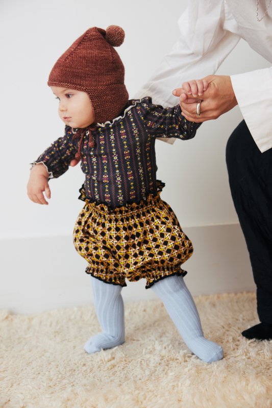 AW24 Drop2 Misha&Puff Baby Pointy Peak Hat /Chestnut - cocho cocho