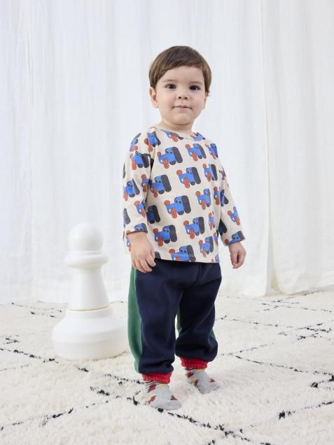 <img class='new_mark_img1' src='https://img.shop-pro.jp/img/new/icons14.gif' style='border:none;display:inline;margin:0px;padding:0px;width:auto;' />AW25 BOBOCHOSES /Doggy Mate all over Tshirt (12m,18m,24m)
