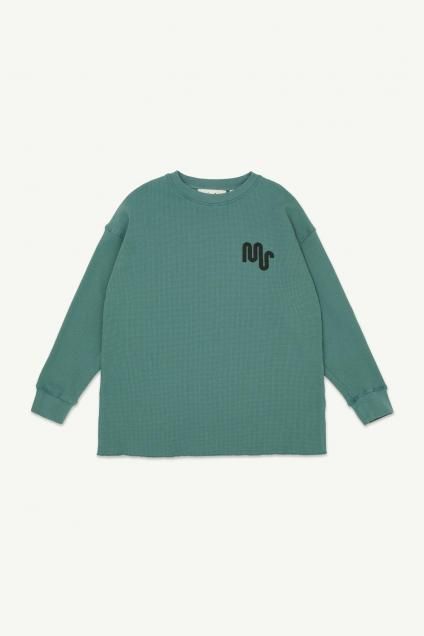 <img class='new_mark_img1' src='https://img.shop-pro.jp/img/new/icons14.gif' style='border:none;display:inline;margin:0px;padding:0px;width:auto;' /> AW25 main story  Waffle Tee - Atlantic(2,4,6,8,10y)