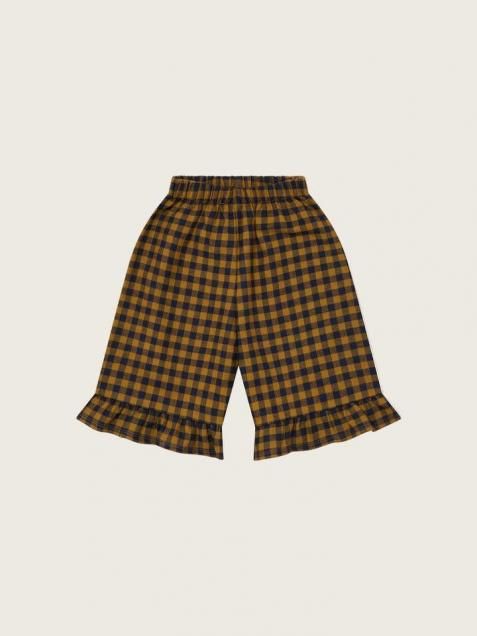<img class='new_mark_img1' src='https://img.shop-pro.jp/img/new/icons14.gif' style='border:none;display:inline;margin:0px;padding:0px;width:auto;' />AW25 organic zoo NEW
BLUEBERRY GINGHAM FRILL CULOTTES
 (1-2y,2-3y,3-4y)