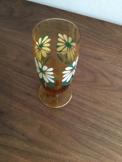 昭和レトロ SOGA GLASS Chum 脚付きグラス / タンブラー たんぽぽ 昭和レトロ SOGA GLASS Chum 脚付きグラス / タンブラー たんぽぽ
