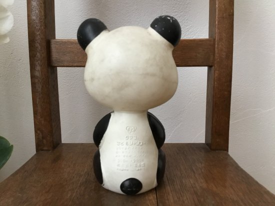 昭和レトロなパンダのシャンプーボトル【タマゴこどもシャンプー】