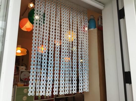 昭和のれん レトロ いちご柄 のれん 暖簾 レトロフラワー 花柄 15623