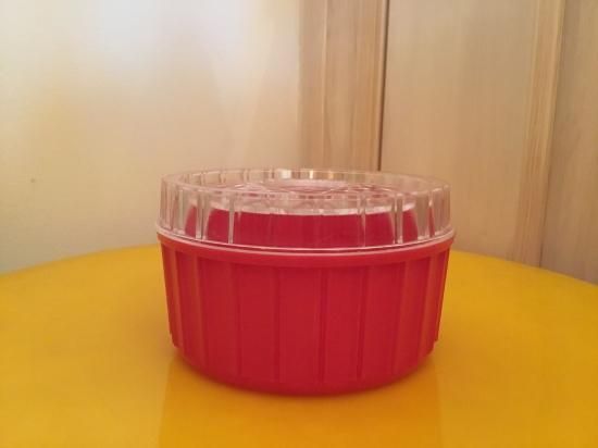 Amazon.co.jp: 昭和レトロポップ プラスチック カゴ フタ付き