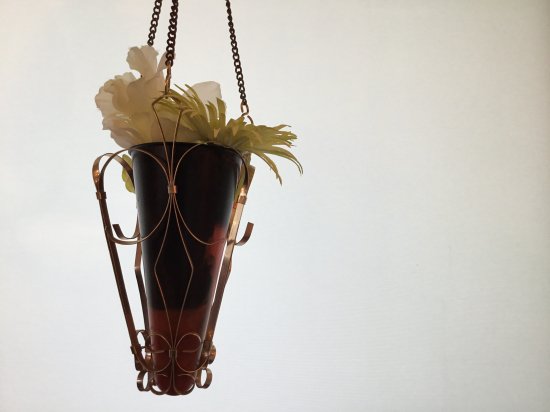 昭和レトロなハンギングフラワーベース 吊り下げ花瓶