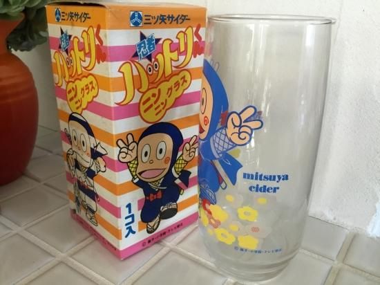 非売品 三ツ矢サイダー ノベルティ ハットリくん ニンニングラス