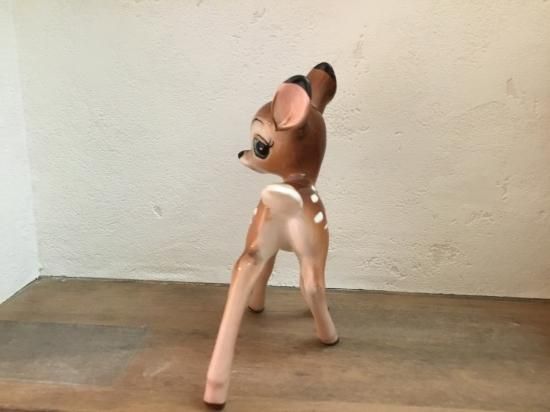 ディズニー バンビ 陶器 置物