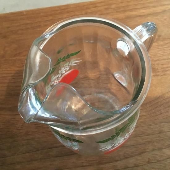 ガラス食器 ティーカップ ソーサー りんご型 ヴィンテージ