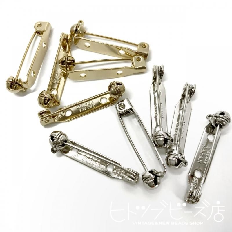 全2色】ブローチ金具1個 - ヴィンテージビーズ通販