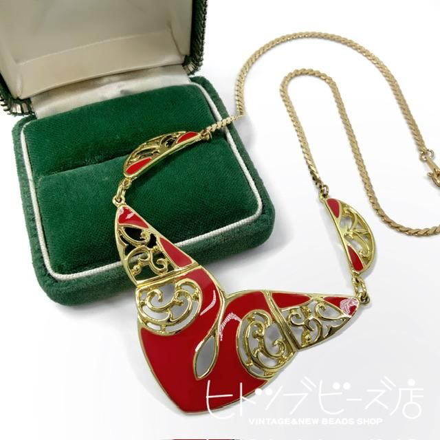 レッドカラーアンバー＊王宮の煌き ペンダントトップ