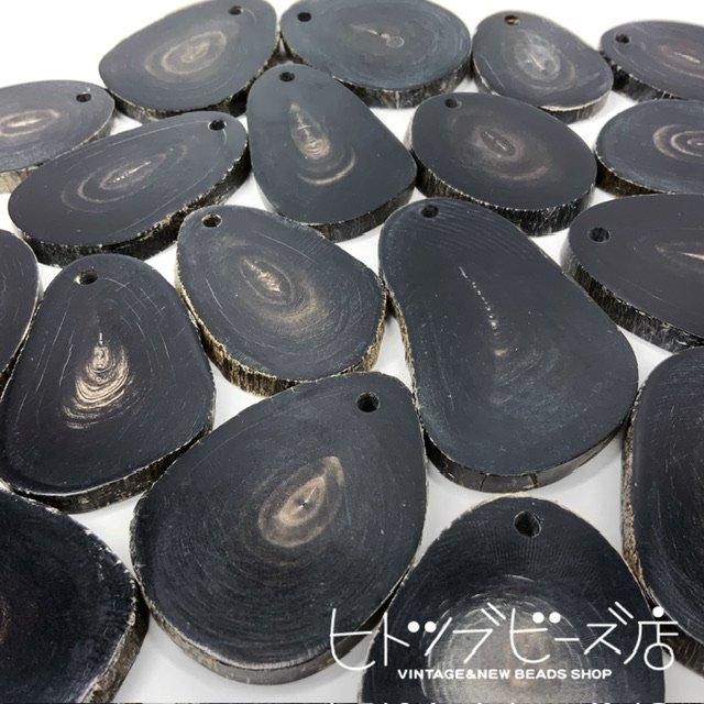 水牛の角スライスパーツ1個【ヒトツブビーズ店】