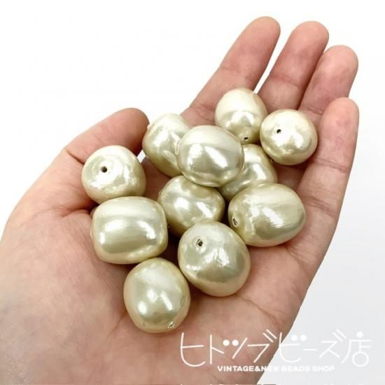 約18mm】バルサパール2個【ヒトツブビーズ店】