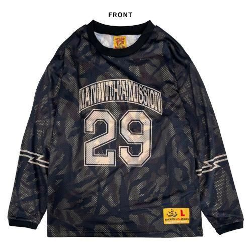 マンウィズ　爪痕トライバルメッシュロンT　XL 爪痕トライバルメッシュロンT - MWAM Web Shop