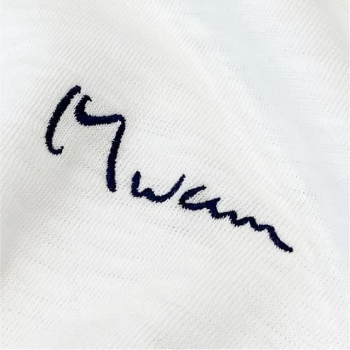 モダンロゴ刺繍T ホワイト　Mサイズ モダンロゴ刺繍T（ ホワイト） - MWAM Web Shop