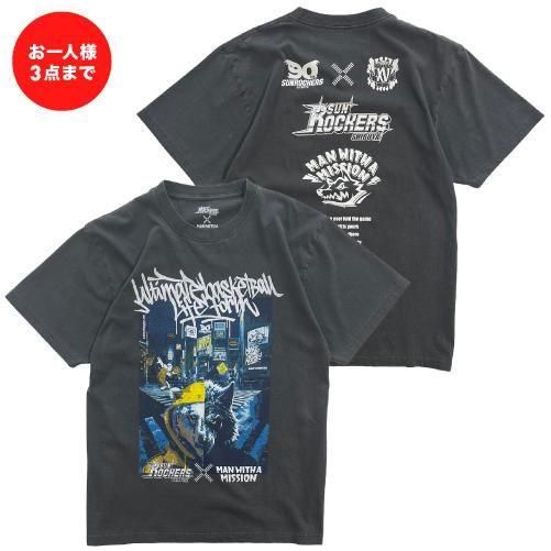 MAN WITH A MISSION × SUNROCKERS SHIBUYA Tシャツ - MWAM Web Shop