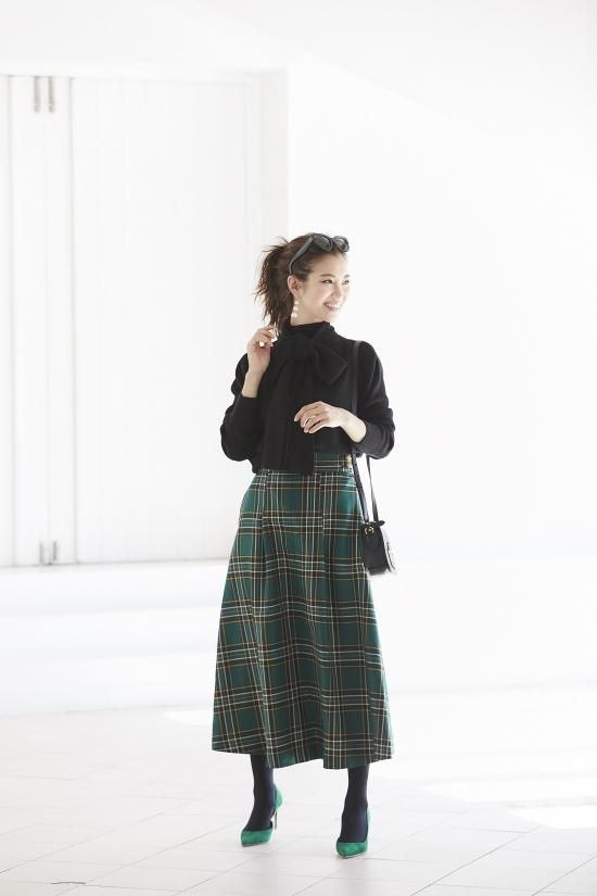 【 最終価格 】seventen パールボタンチェックパンツ 40%off】パールボタンチェックパンツ(ネイビー) - seventen