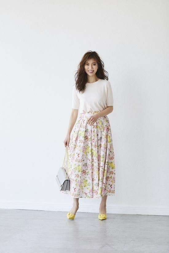ブルーミングプリントスカート, seventen