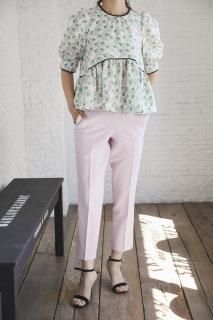 【 最終価格 】seventen パールボタンチェックパンツ 40%off】パールボタンチェックパンツ(ネイビー) - seventen