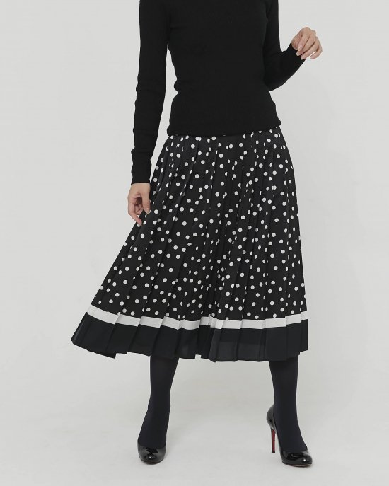 【PRADA】SNSで話題！lady's ドット柄 プリーツスカート 2色／フリルドット柄ミニスカート ・67660 | sucrier