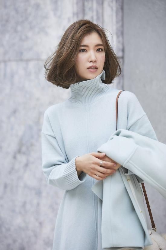 Aラインタートルニットドレス(ミント) - seventen