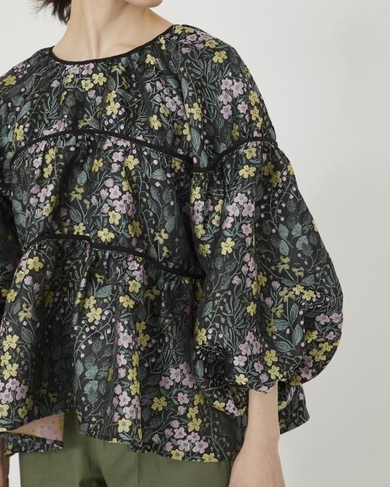 ティアードジャガードプルオーバー(ネイビー) - seventen