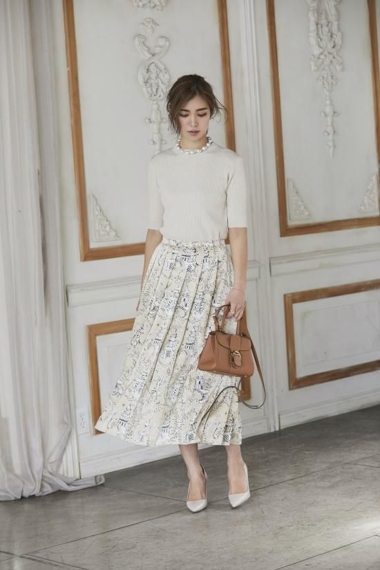 ベーシックショートスリーブニット(ライトベージュ) - seventen