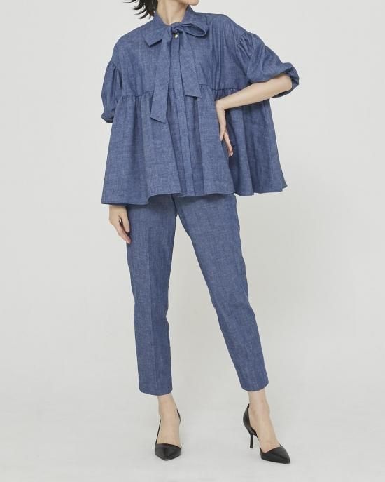 21SS 美品　SEVEN TEN ベーシックパンツ　ダンガリー　S 21SS 美品SEVEN TEN ベーシックパンツダンガリーS