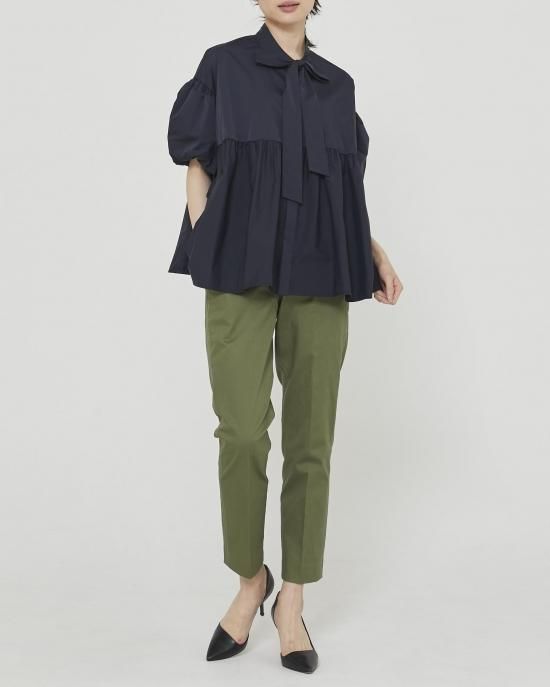 美品 SEVEN TEN デニムライク ベーシックパンツ ダンガリー 美品 SEVEN TEN デニムライク ベーシックパンツ ダンガリー