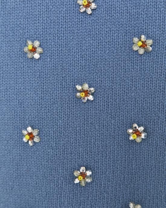 デイジービーズニット(ブルー) - seventen
