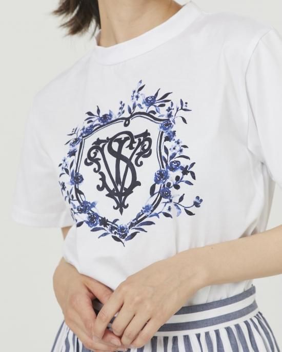 エンブレムプリントTシャツ - seventen