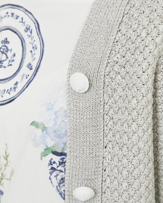 SEVENTEN♡ストローヤーンカーディガン♡ ストローヤーンカーディガン(ホワイト) - seventen