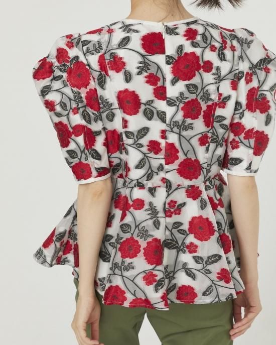 完売✨人気 セブンテン オーガンジーニット フリル ペプラム バイ