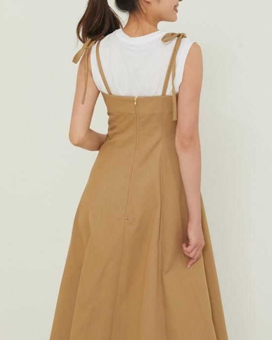 50％off】リボンストラップキャミワンピース(デニム) - seventen