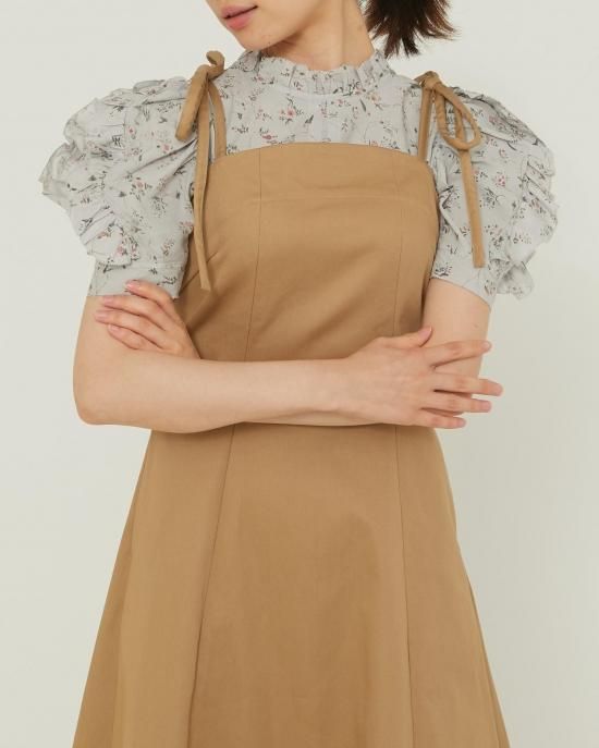50％off】リボンストラップキャミワンピース(デニム) - seventen
