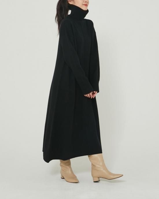 genten ゲンテン タートルネック　ニットワンピース タートルニットドレス(ソフトピンク) - seventen