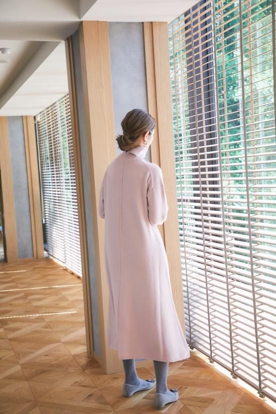 genten ゲンテン タートルネック　ニットワンピース センターシームハイネックニットワンピース - ベルーナ【公式】