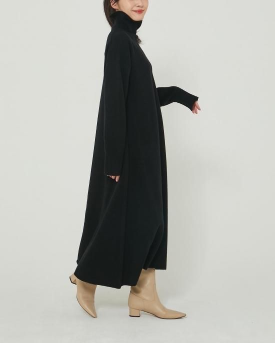 seventen タートル ニット ワンピース イエロー XSサイズ タートルニットドレス(イエロー) - seventen