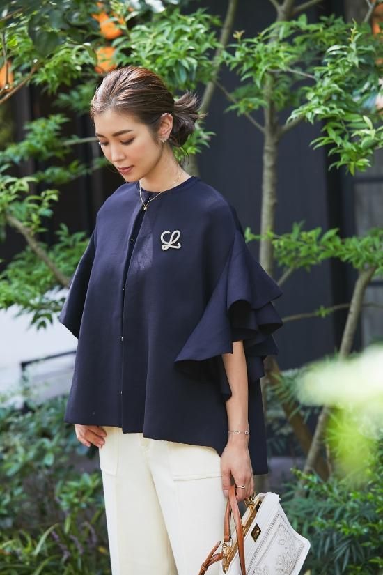 seventen ジャケット ラッフルスリーブ S フレア セブンテン seventen