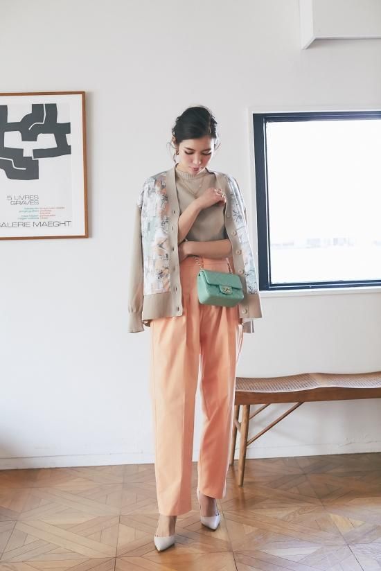 美品・22SS✨セブンテンバイミホカワヒト ベーシックショートスリーブニット M ベーシックショートスリーブニット(ベージュ) - seventen