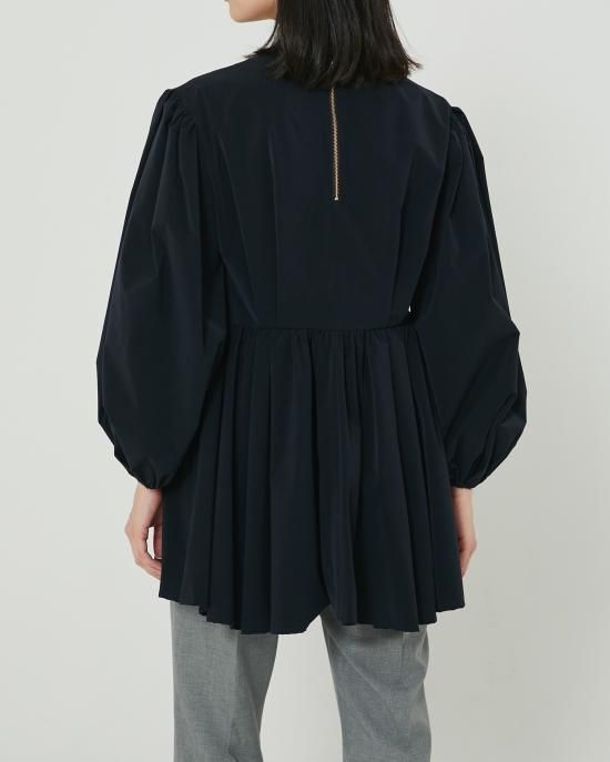 ブラウス　ネイビー レディース シャツ・ブラウス（条件：ジョーゼット、ブルー系