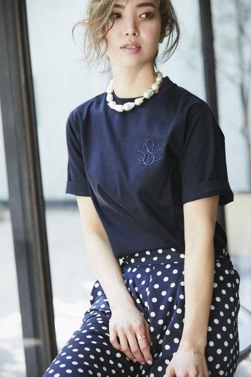 SEVENTEN☆刺繍Tシャツ(ホワイト✕ネイビー)