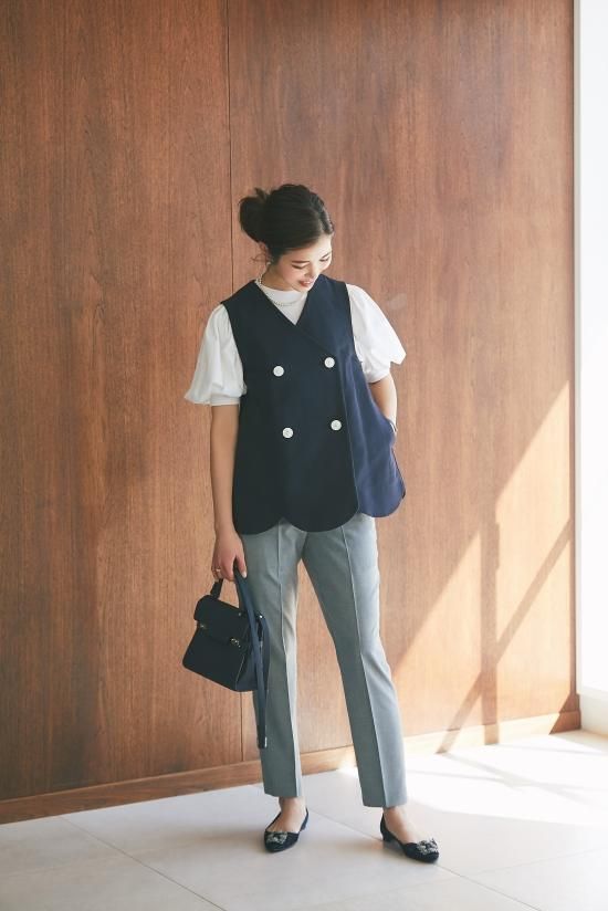 バルーンスリーブTシャツ(ホワイト) - seventen