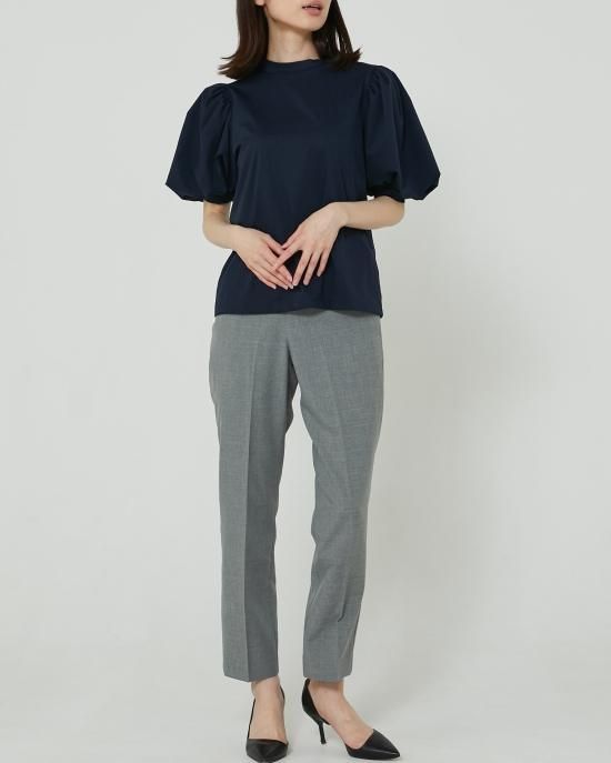バルーンスリーブTシャツ(ブラック) - seventen
