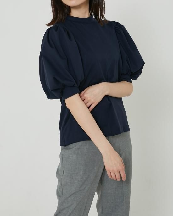 バルーンスリーブTシャツ(ネイビー) - seventen バルーンスリーブTシャツ(ネイビー) - seventen