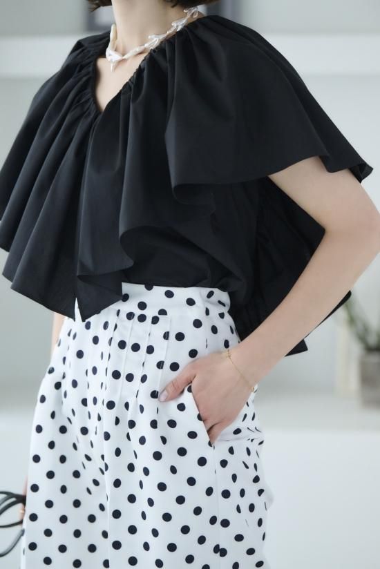 30％off】ドットピンタックパンツ(ホワイト) - seventen